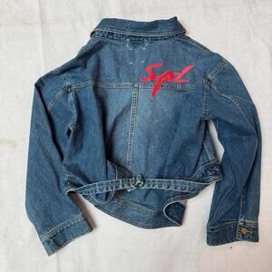 Kim Gordon's SS19 Self Portrait x Lee Denim Trucker Jacket Women's Medium Sp-L